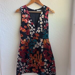 Alice + Olivia Floral Black Dress